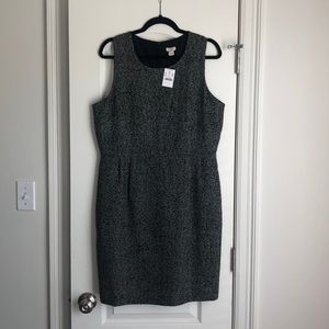 Pleated Tweed Dress